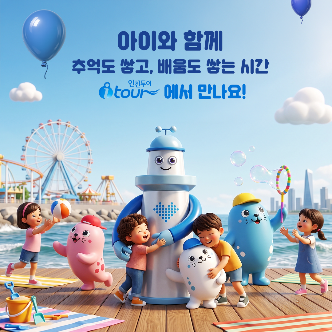 아이와 함께 추억도 쌓고, 배움도 쌓는 시간 인천투어에서 만나요!